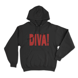 Diva Unisex Hoodie Black