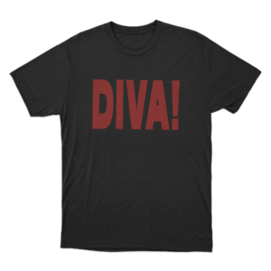 Diva Unisex T Shirt Black