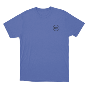 RM Logo Unisex T Shirt Blue