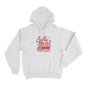 Sallys Wine Bar Art Unisex Hoodie White