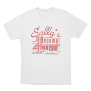 Sallys Wine Bar Art Unisex T Shirt White